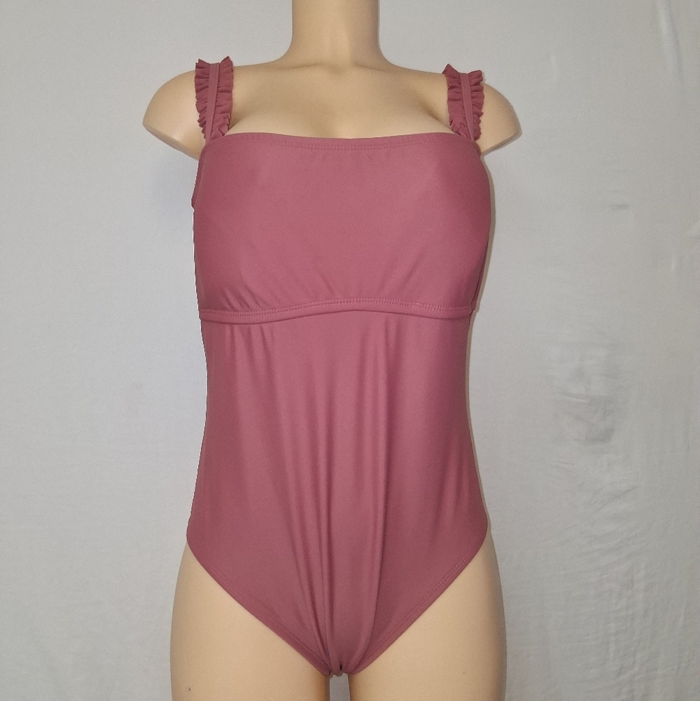 Kona Sol Women Sixe L One-Piece Swimsuit in Dusty Rose